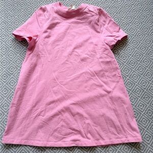 Sezane Neon Pink Cotton Dress